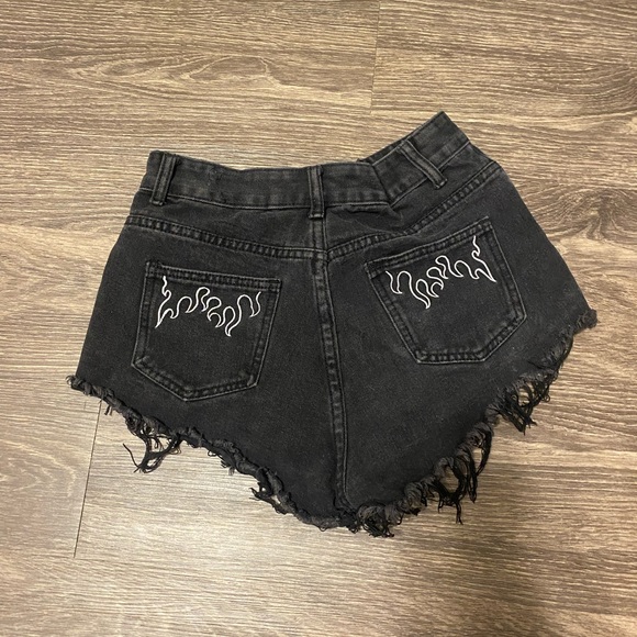 Small Black Jean Shorts - Picture 2 of 2